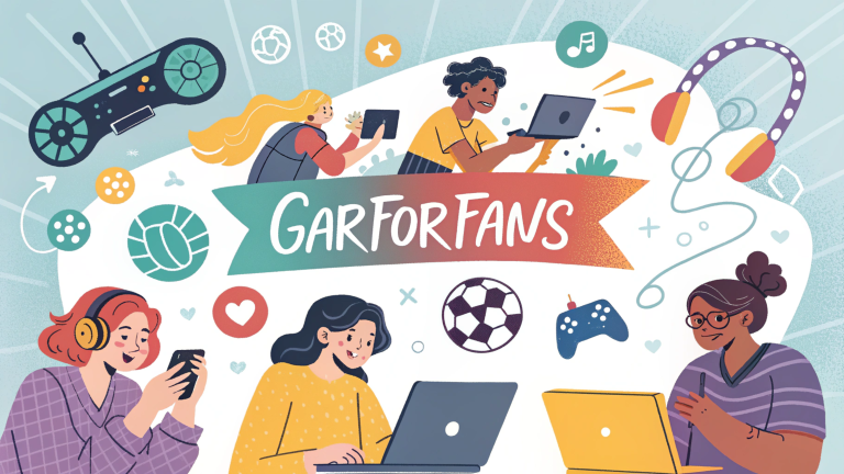 Diverse fans and creators connecting online through live streams, chats, and shared content, symbolizing the Garforfans digital community.