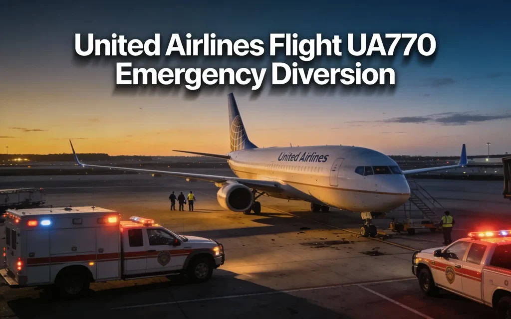 united airlines flight ua770 emergency diversion
